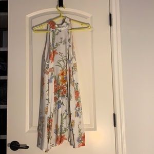 Forever21 floral high neck dress